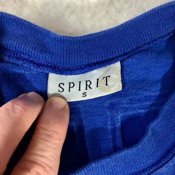 Spirit Jersey America Est 1776 Shirt Adult Small Red White Blue Long Sleeve - Picture 2 of 8